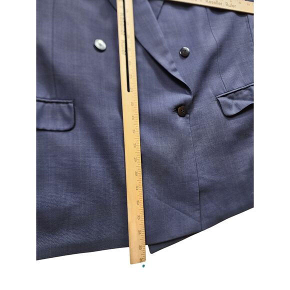 Bartolini Roma Sports Coat Men 48L Blazer Wool Double Breasted Italian - Picture 13 of 14